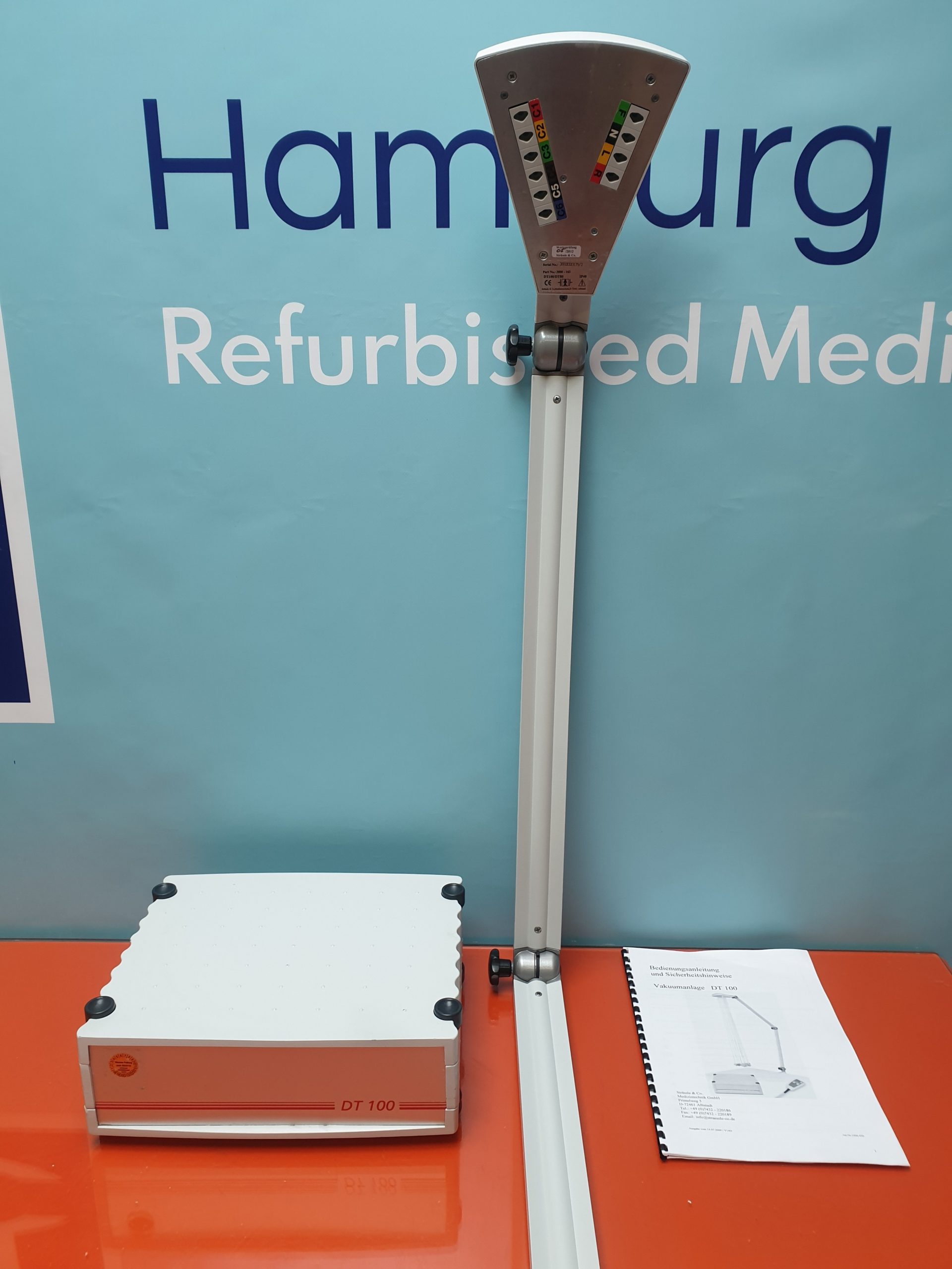 Strässle // Straessle DT-100 // DT 100 Einheit für EKG-Sauganlage mit Tragearm