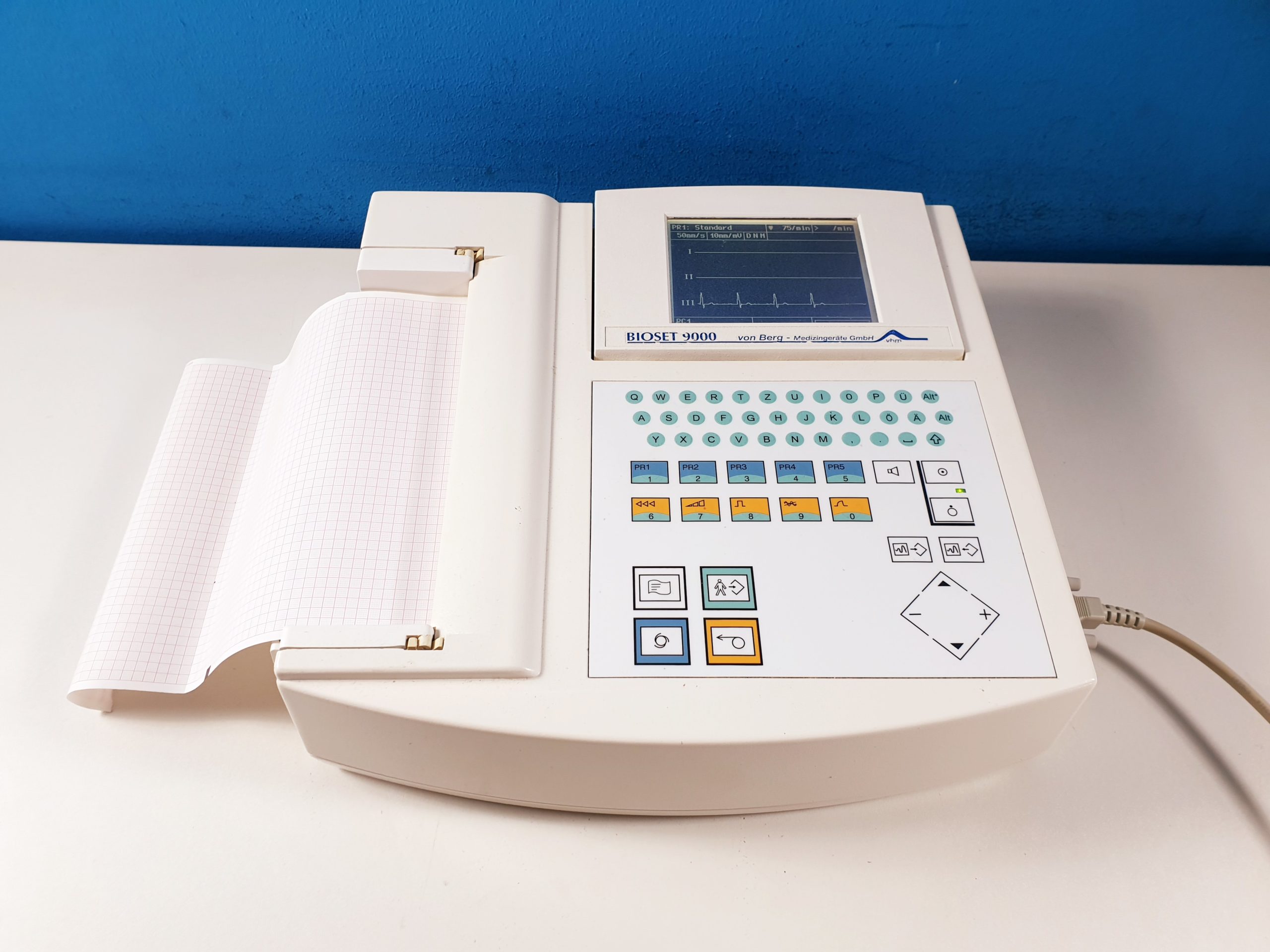 Hörmann Bioset 9000 12 Kanal EKG-Gerät mit Ableitungskabel