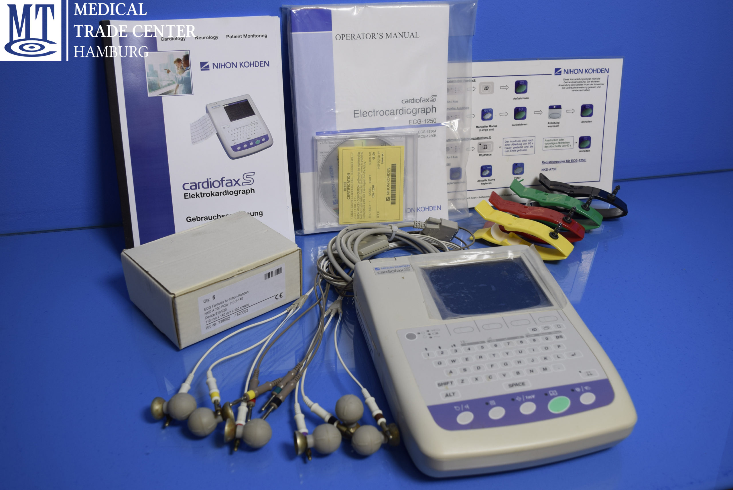 Nihon Kohden Cardiofax S ECG-1250 EKG 6 Kanal