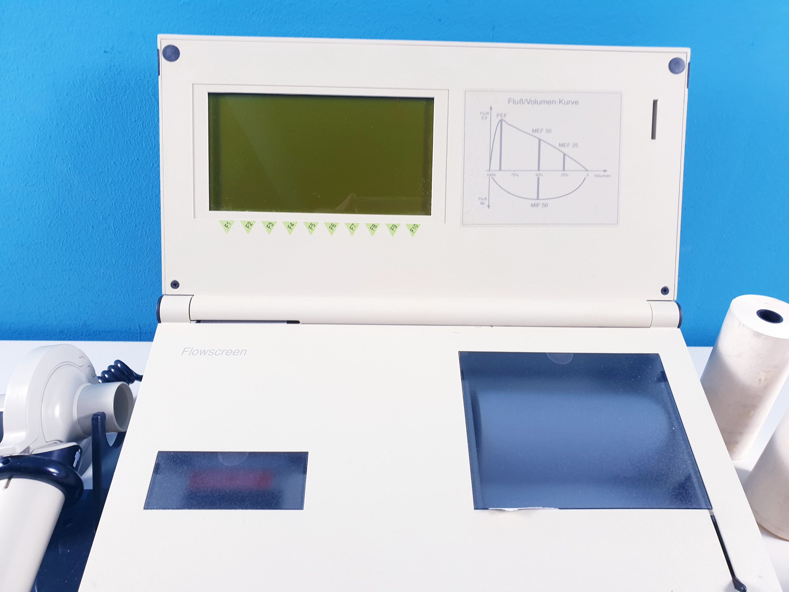 Jaeger Flowscreen Portables Spirometer mit Eichpumpe
