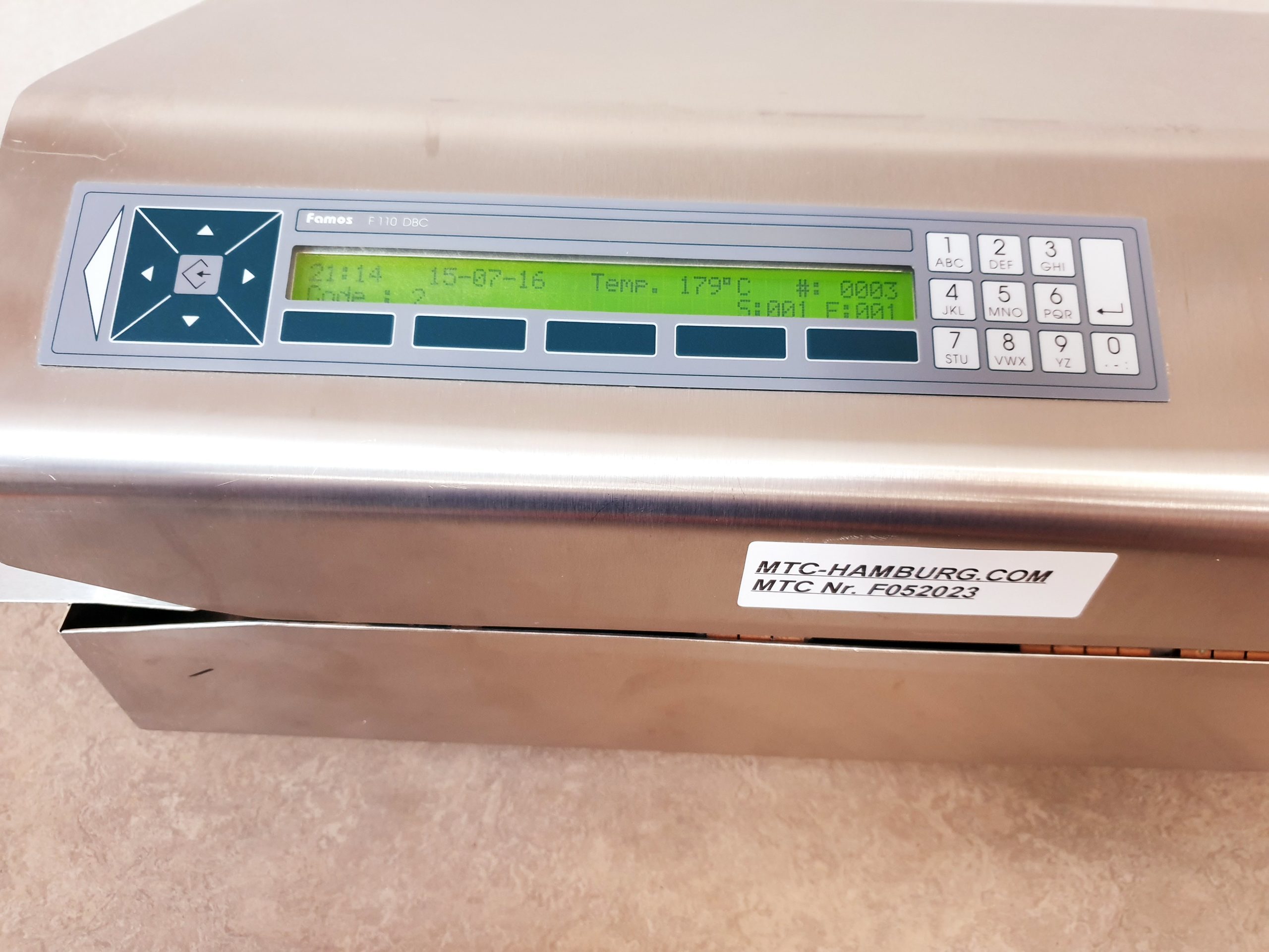 Famos F110 DBC F 110 DBC Folienschweißgerät Durchlaufsiegelgerät