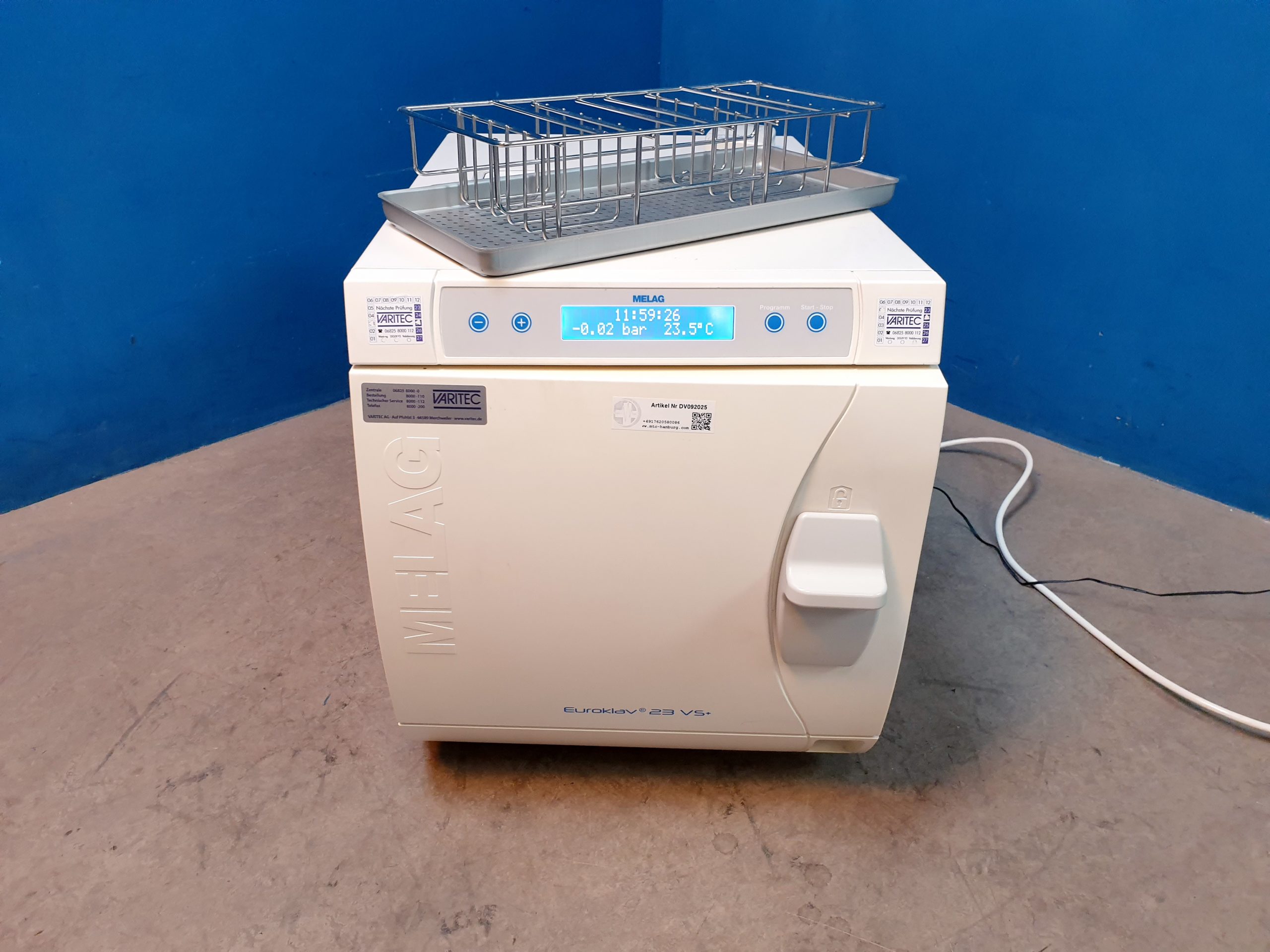 Melag EUROKLAV 23VS+ 23 VS+ Sterilisator