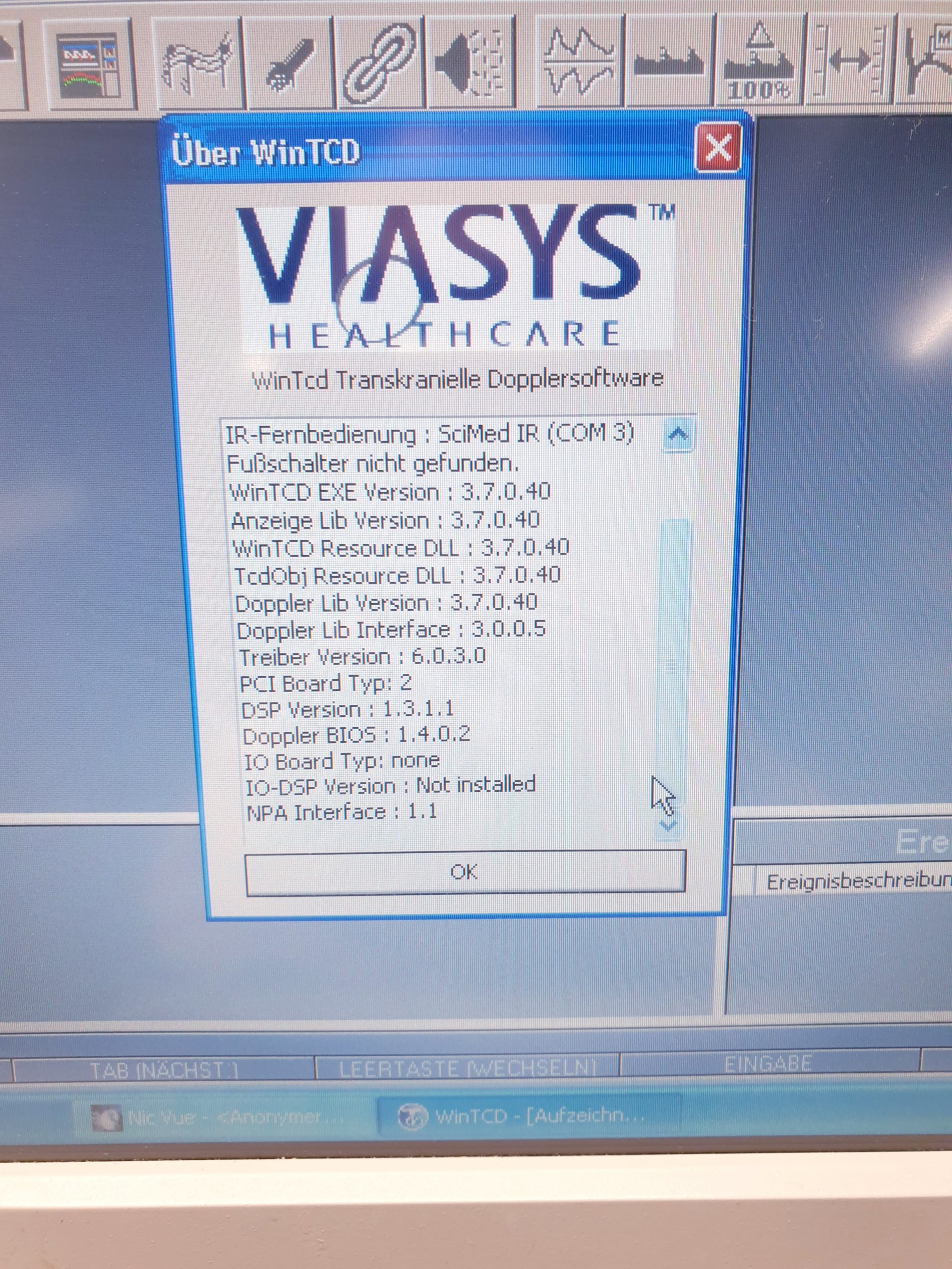 Nicolet EME Companion Vascular Viasys Doppler + 2 Stifte