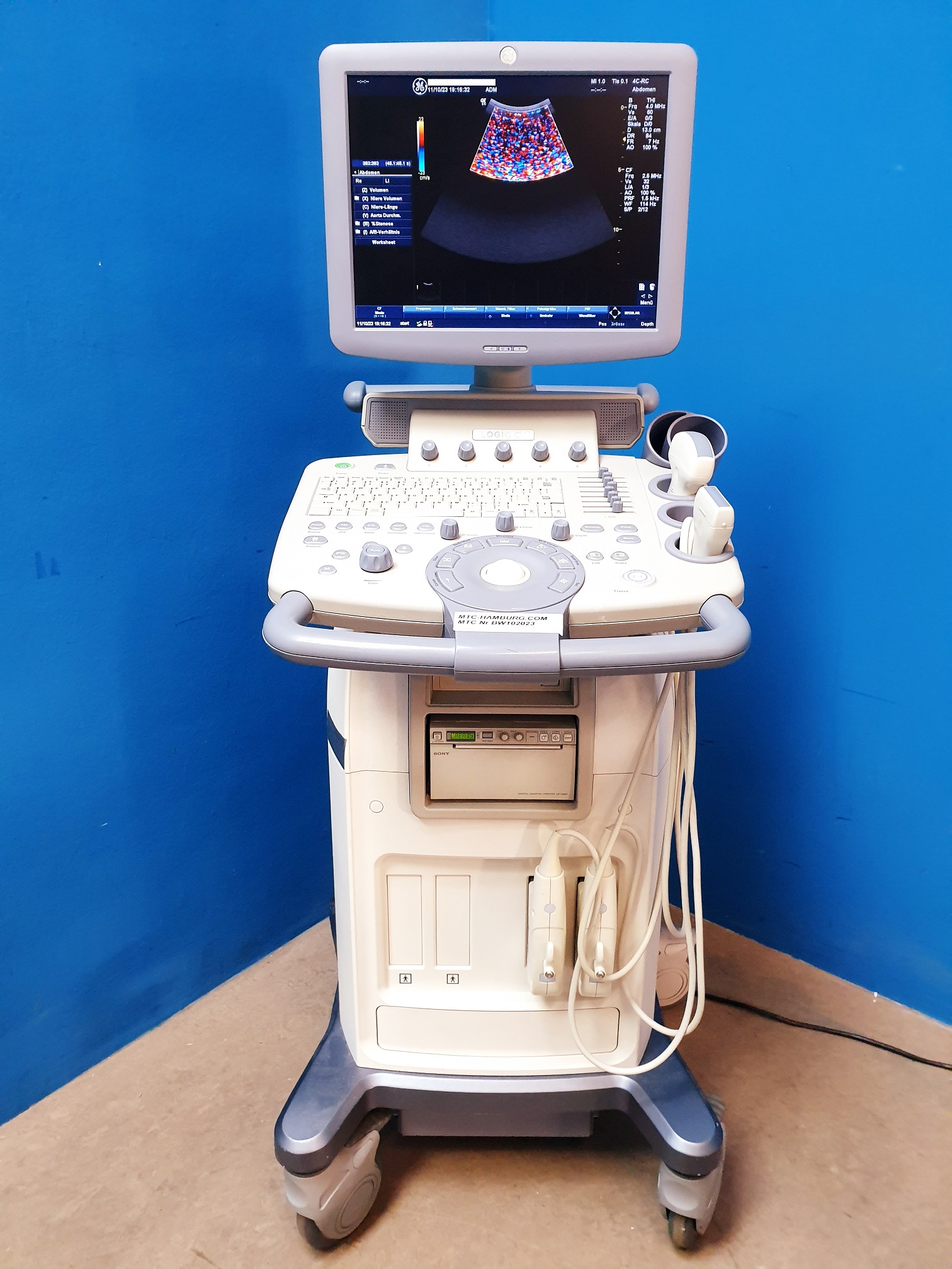GE Logiq C5 Premium 4C-RS + 7.5L-RS Farbdoppler – Doppler