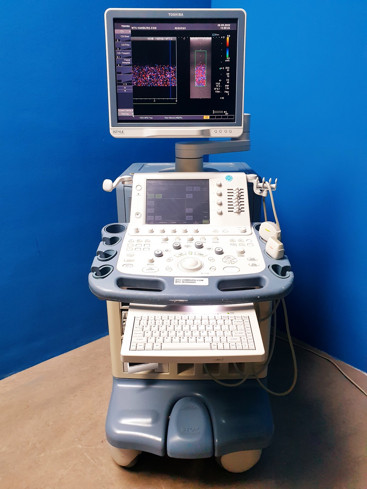 Toshiba Aplio XG SSA-790A mit 6C1 Konvex und 11L5 Linear