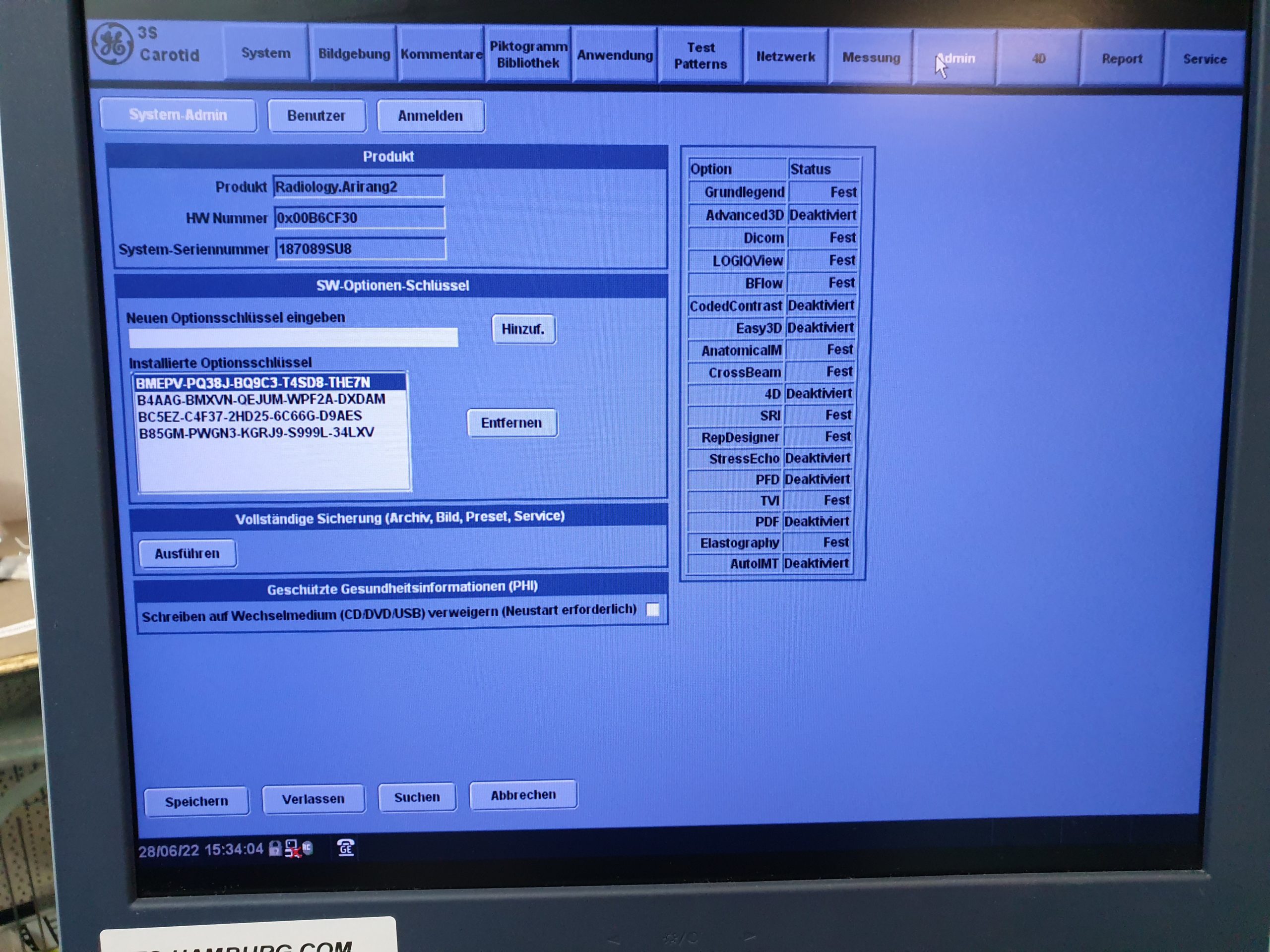 GE Logiq P6 BT11 View mit 3S Echosonde und 11L Linear Sonde