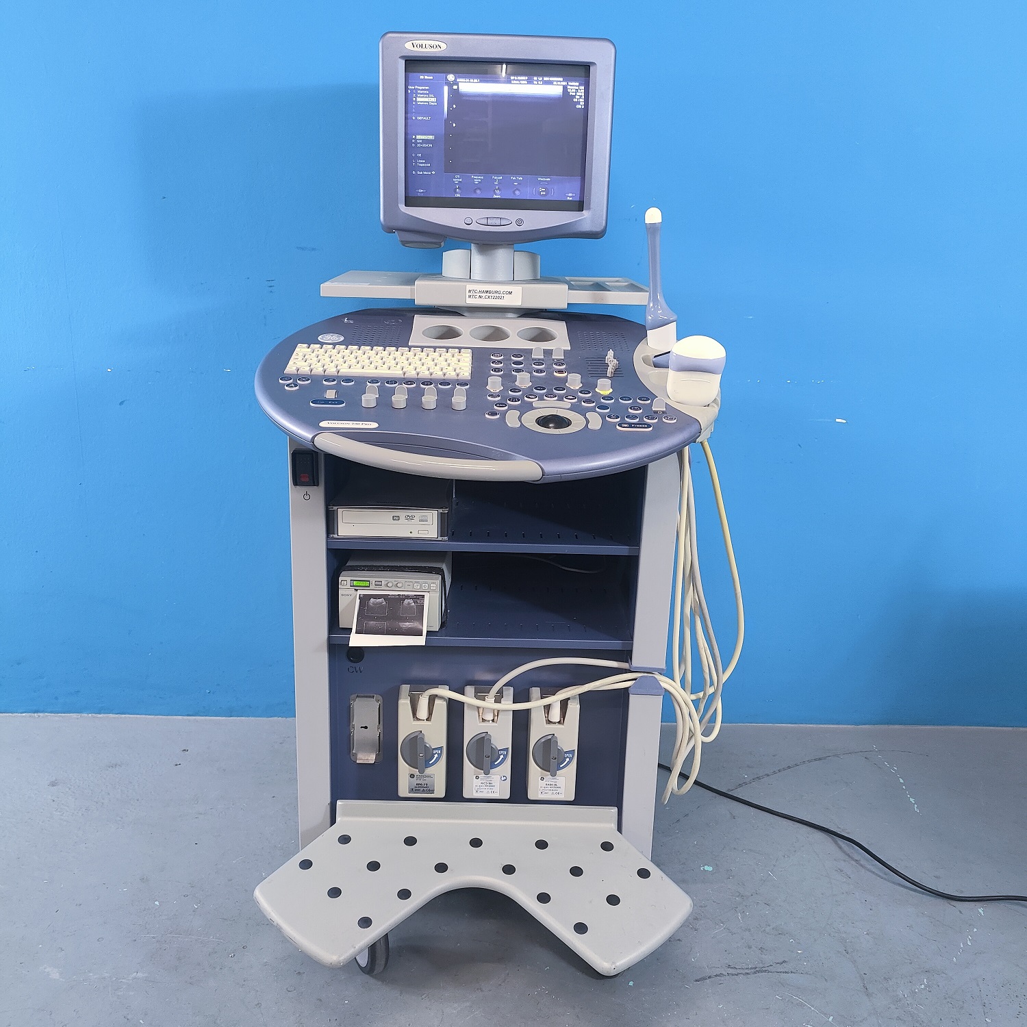 GE Voluson 730 Pro 3D/4D Inkl 03 Sonden und Printer // RAB4-8L , RIC5-9H , SP6-12 DOM 2010
