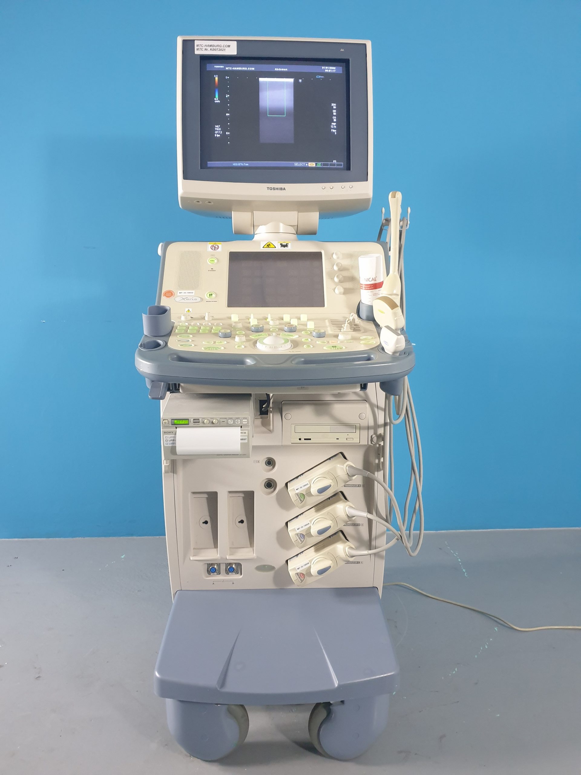 Toshiba Xario SSA-660A Ultraschallgerät + PVT-375BT + PLT-1204AT + PVT-661VT