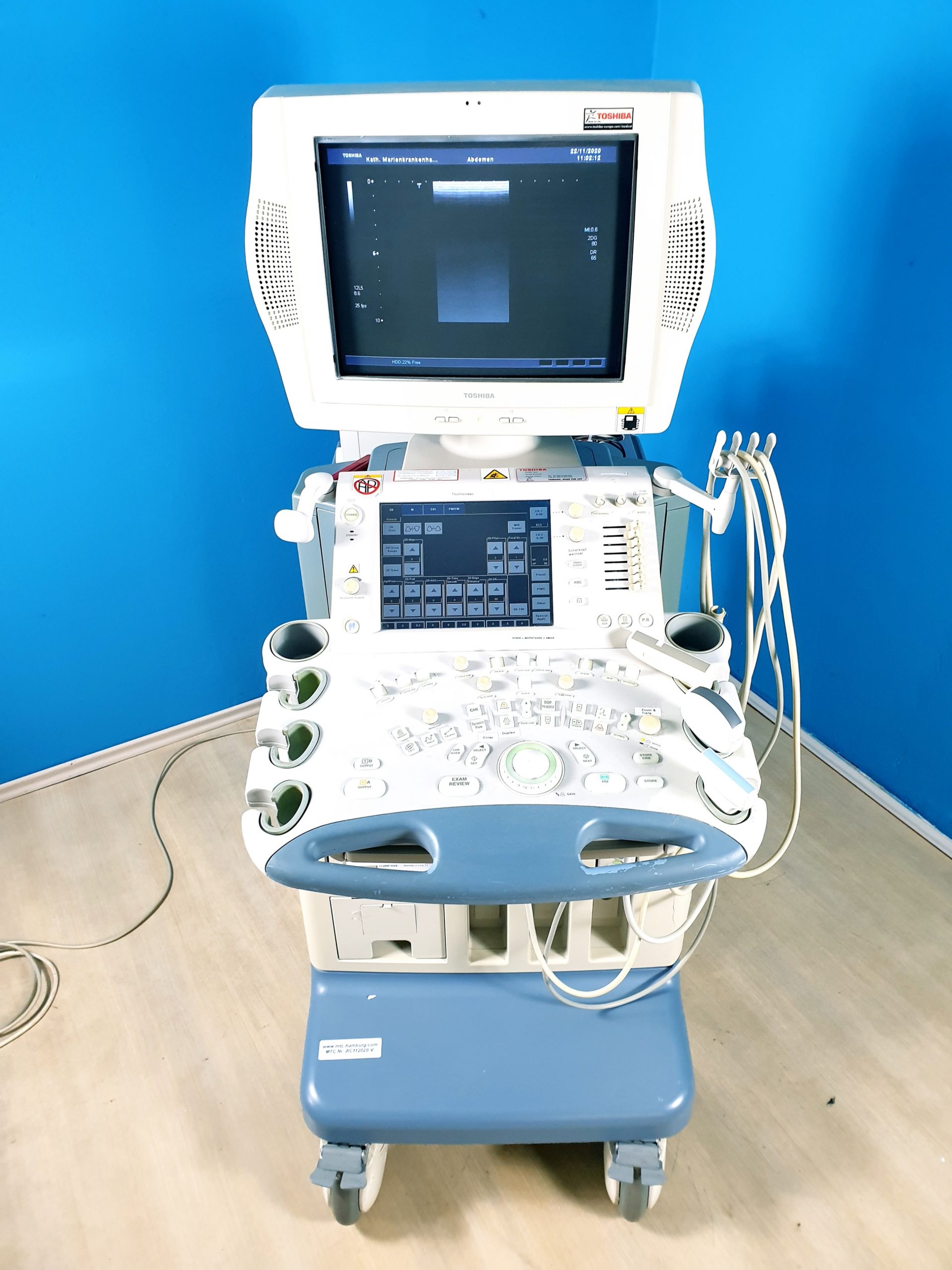 Toshiba SSA-770A Aplio Ultrasound System mit 3 Transducer Probes