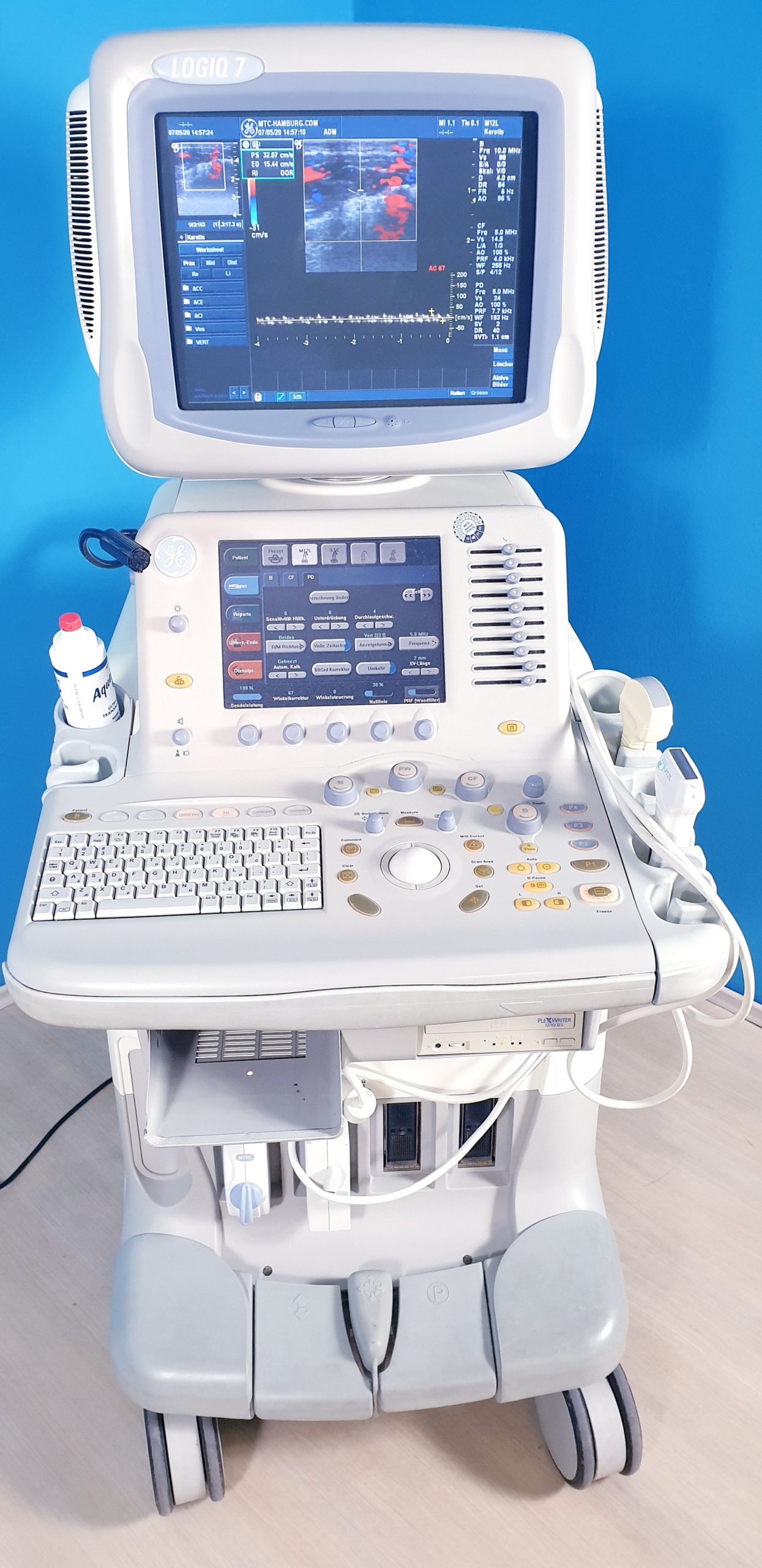 GE Logic 7 mit 3.5C konvex Sonde und M12L Linear-Sonde Doppler, … – johanniter – faten torjmen mkacher