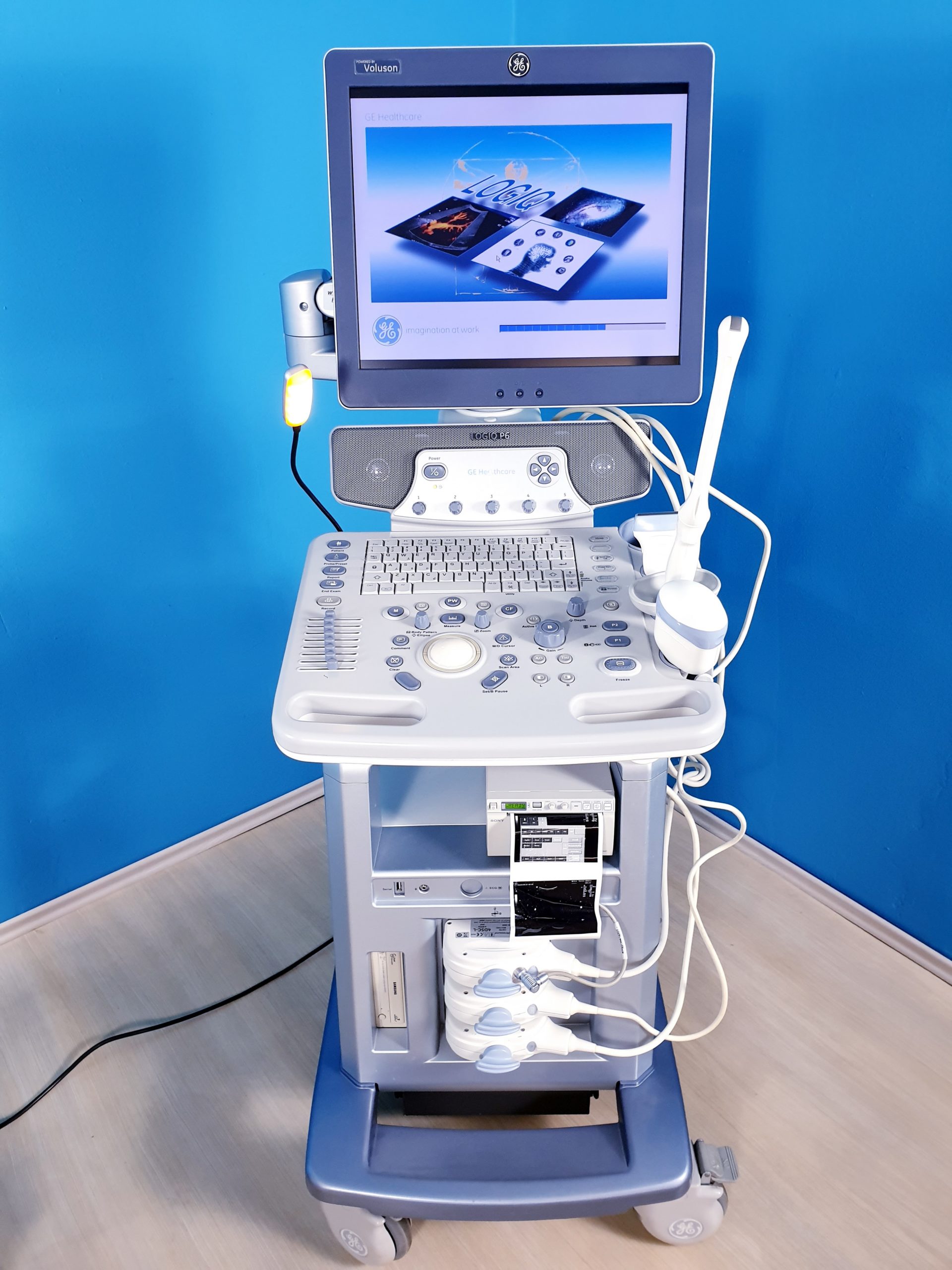 GE Logiq P6 Powered by Voluson Gynäkologie mit 3D/4D Sonde Linear, Endovaginal + Printer