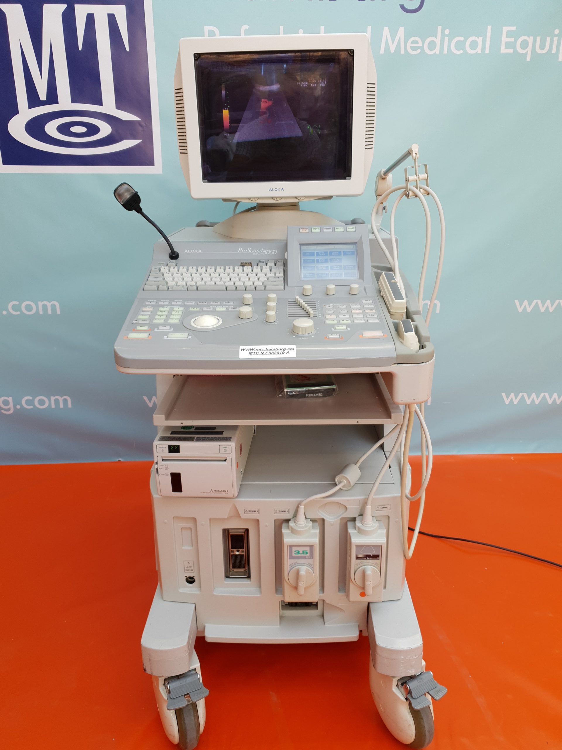 Aloka ProSound SSD-5000 // SSD 5000 Ultraschallgerät mit Konvex und Linear