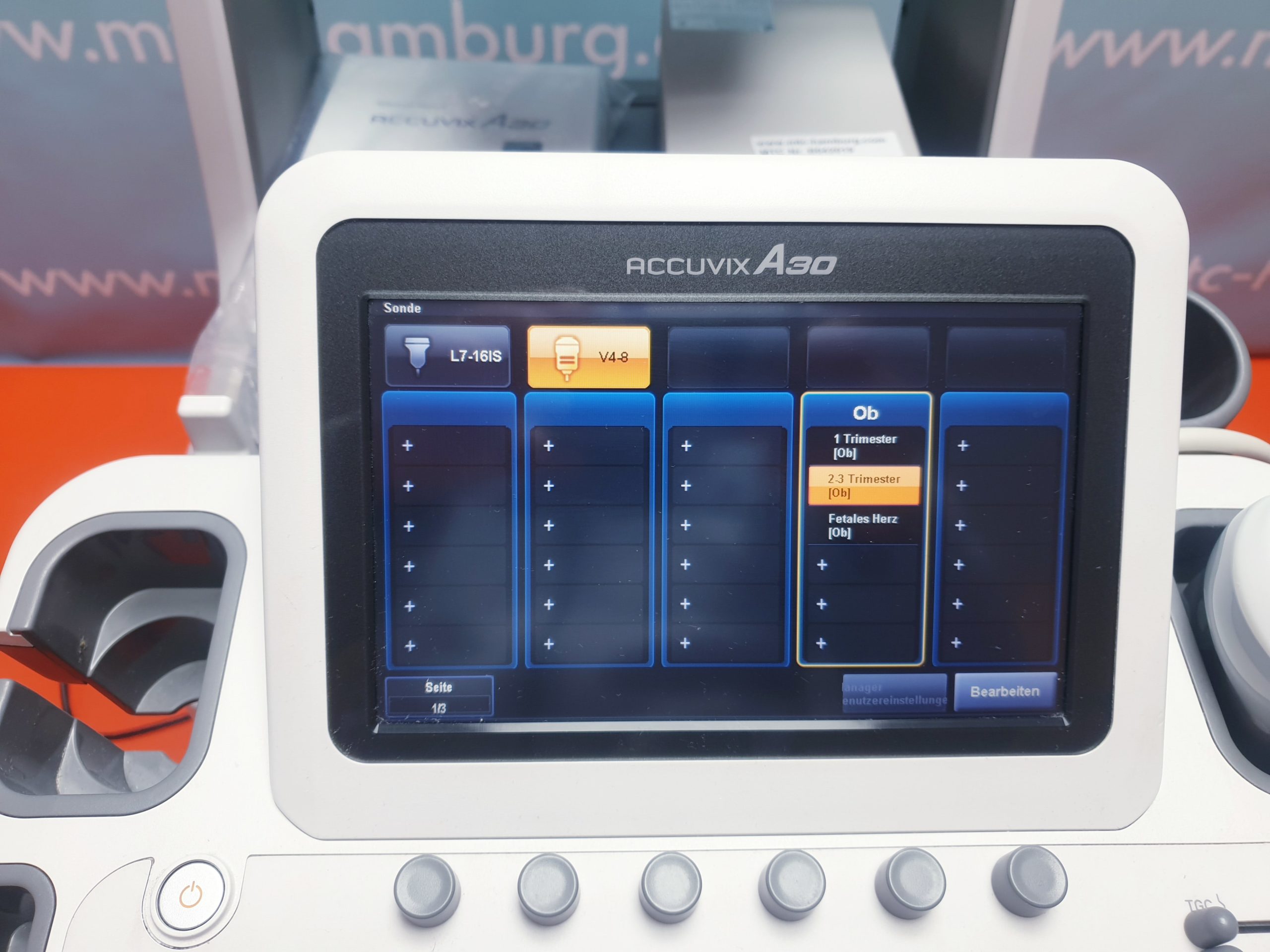 Samsung Sonoace A30 // A 30 3D/4D V4-8 3D Sonde + L7-16IS Linear Sonde DOM 2013
