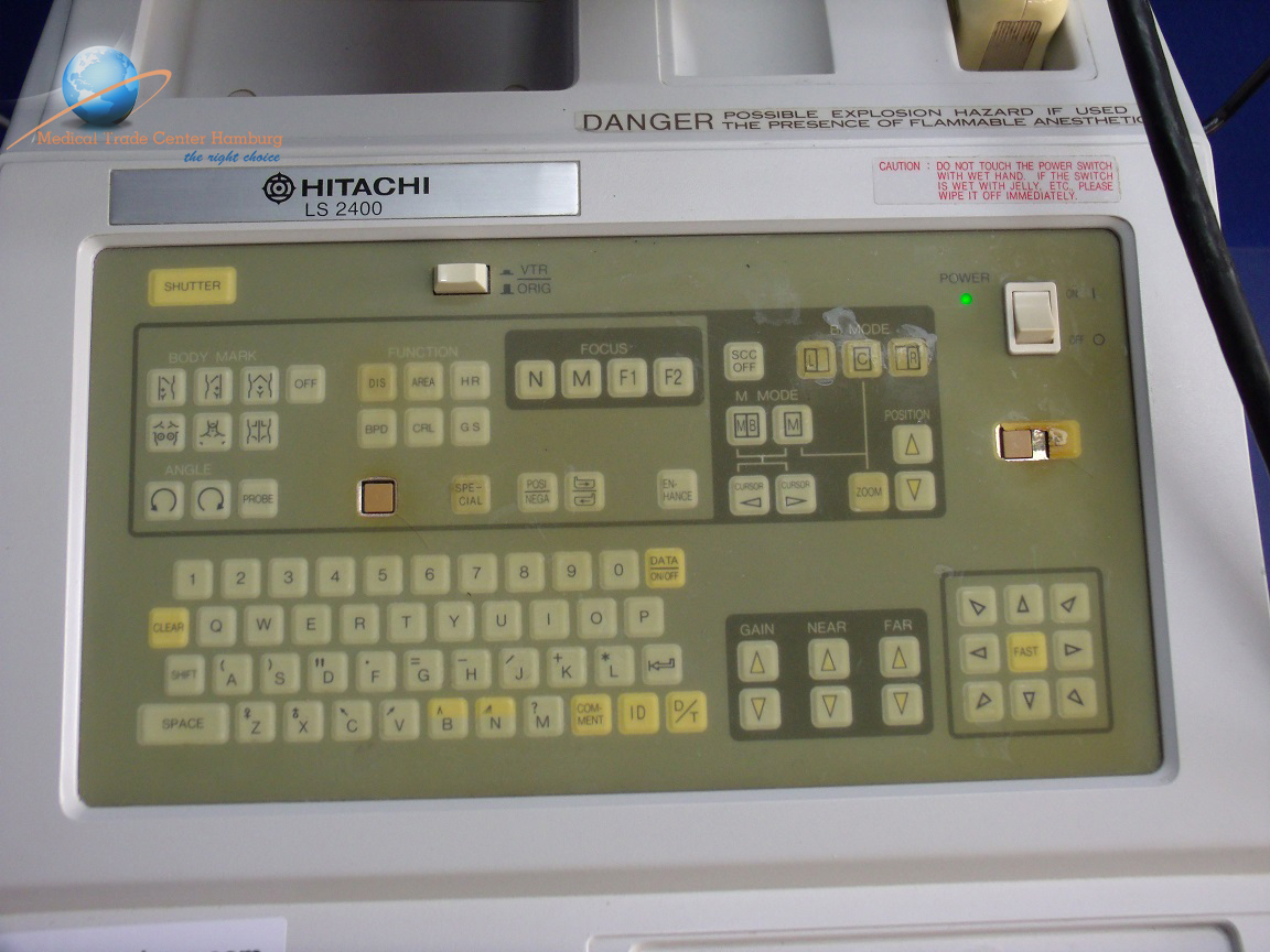 Hitachi Picker LS2400 // LS 2400 Ultraschallgerät mit 3.5 MHz Linear Sonde