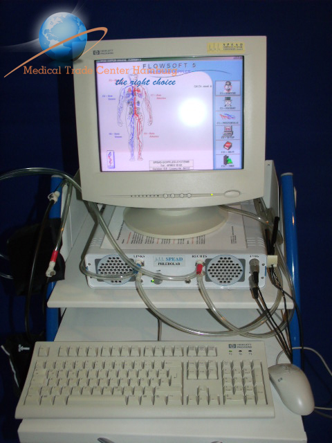 SPEAD Angiolab Doppler System ; 4MHz und 8MHz Stifsonden ; flowsoft 5