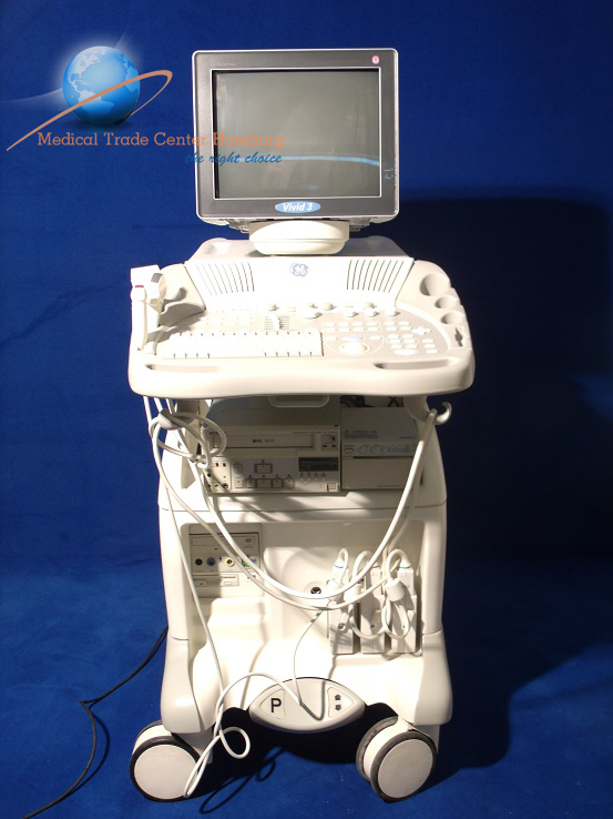 GE VIVID 3 Inkl 03 Probe, Printer & Videorekorder