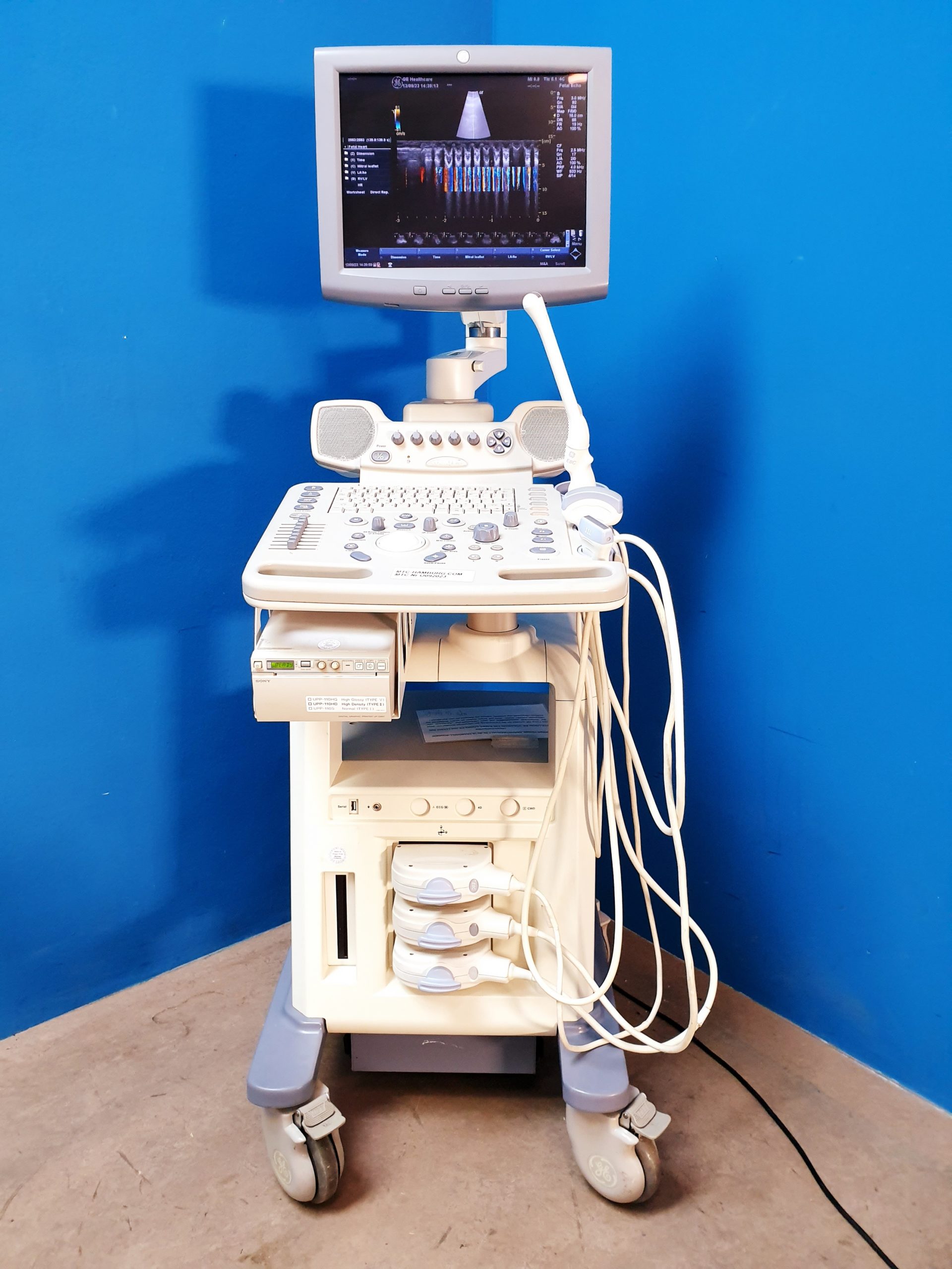 GE LOGIQ P5 + 4C + E8C + 11L Fardoppler – Doppler