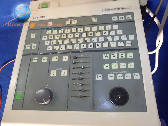 Ultraschallgerät Toshiba Sonolayer-V SAL 38B Inkl. 02 Sonden & Printer