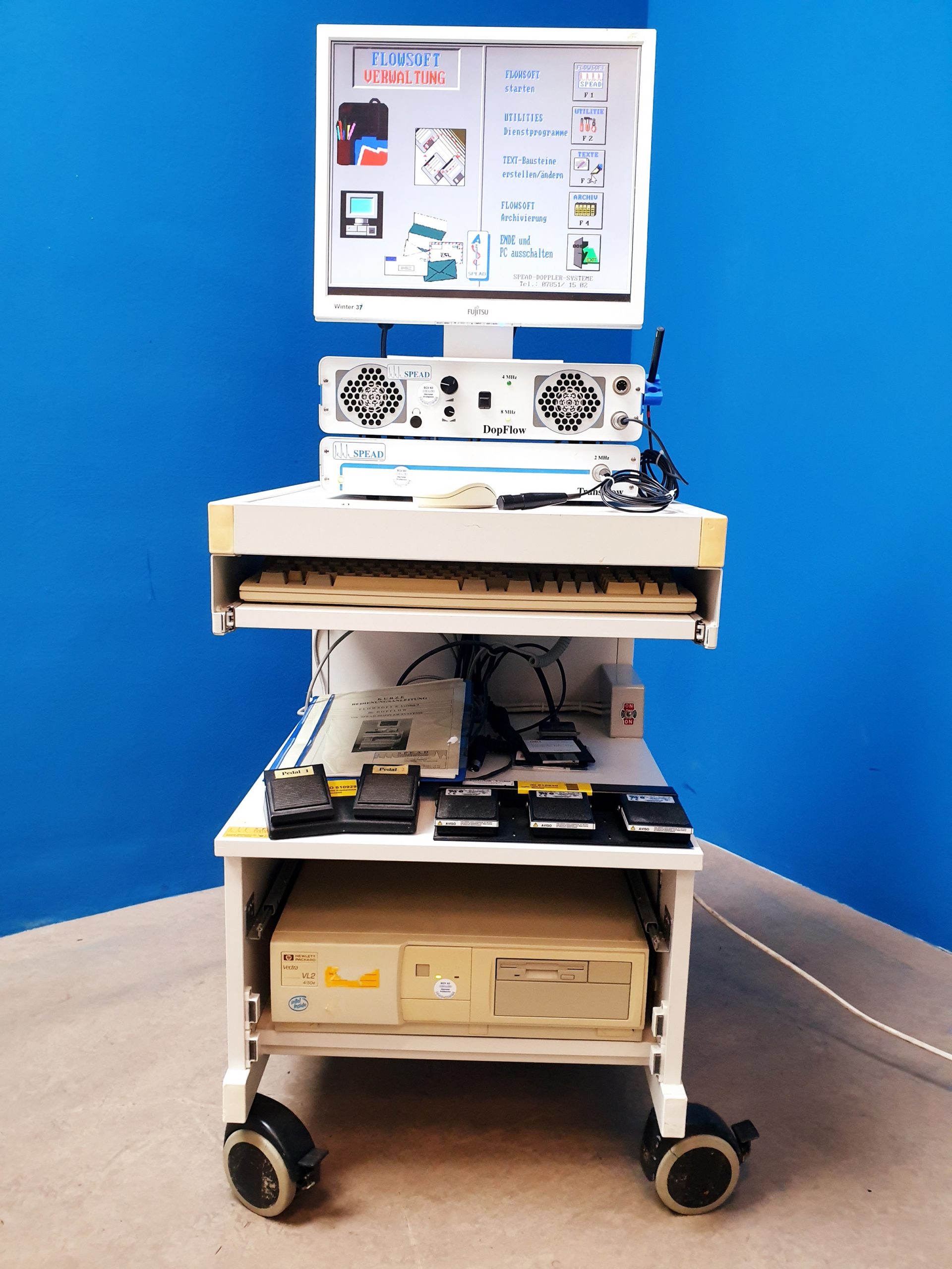 SPEAD Angiolab2 / DopFlow Flowsoft 3 Intravaskuläres Ultraschallsystem mit 2Mhz, 8Mhz