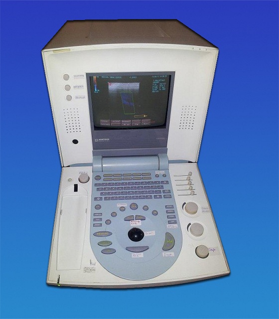 Ultraschallgerät KONTRON VETSON Doppler mit Farbe für Veterinär mit 3 Sonden / Probe und Drucker