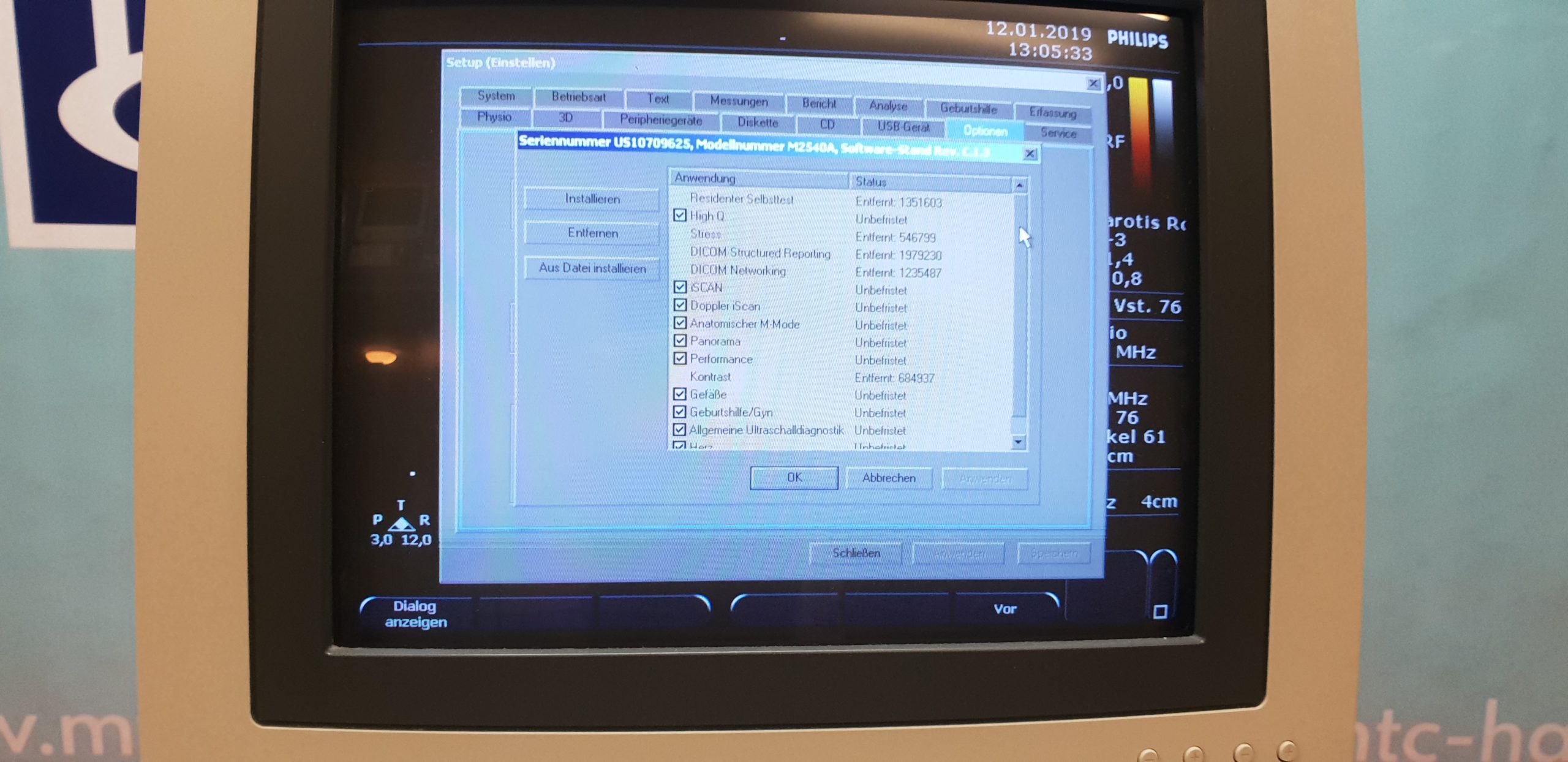 Philips EnVisor C HD Ultraschallgerät Inkl 04 Sonden