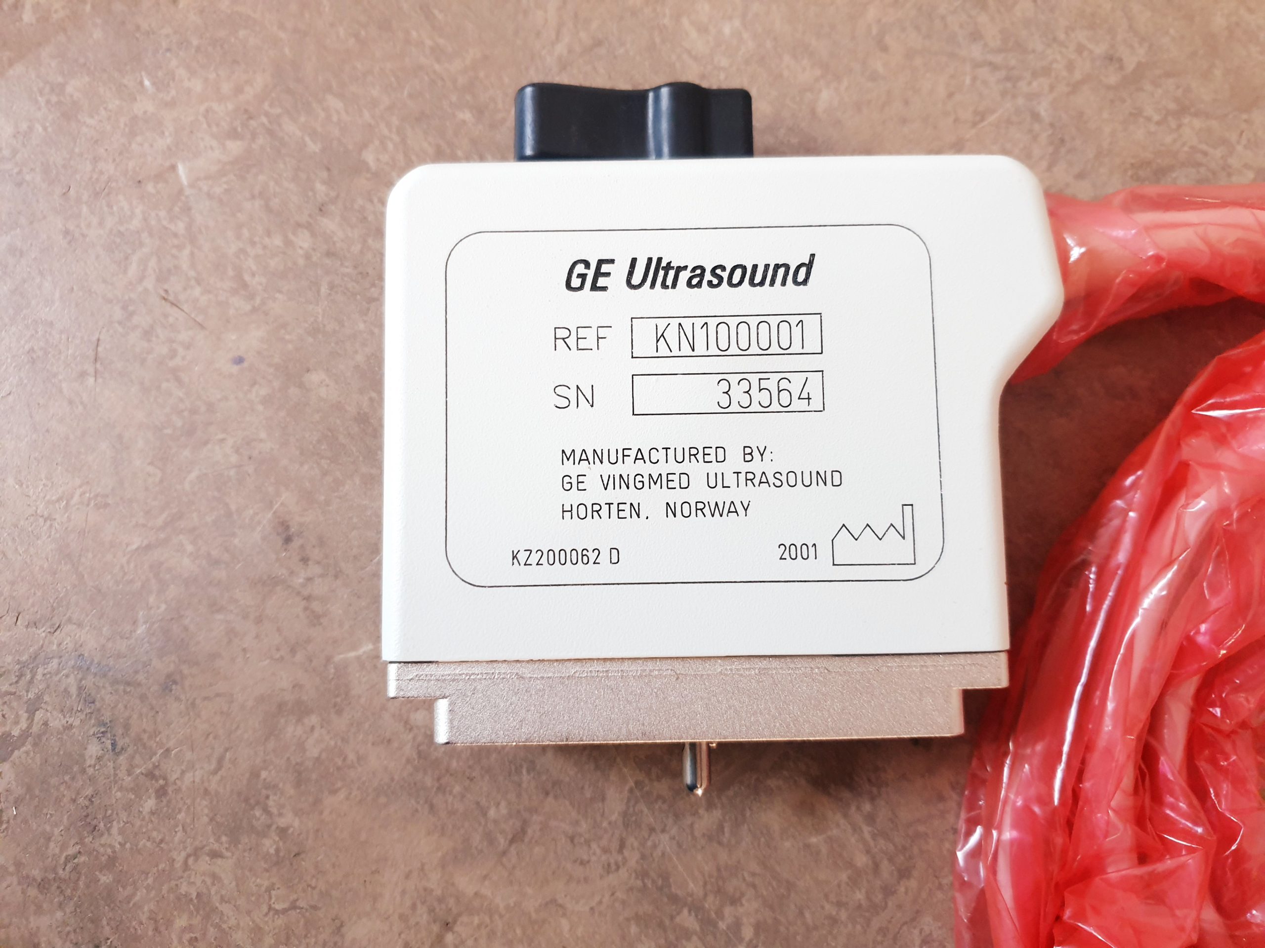 GE Vingmed KN100001 FPA 5MHZ 1A Flat Phased Array Probe for GE System 5