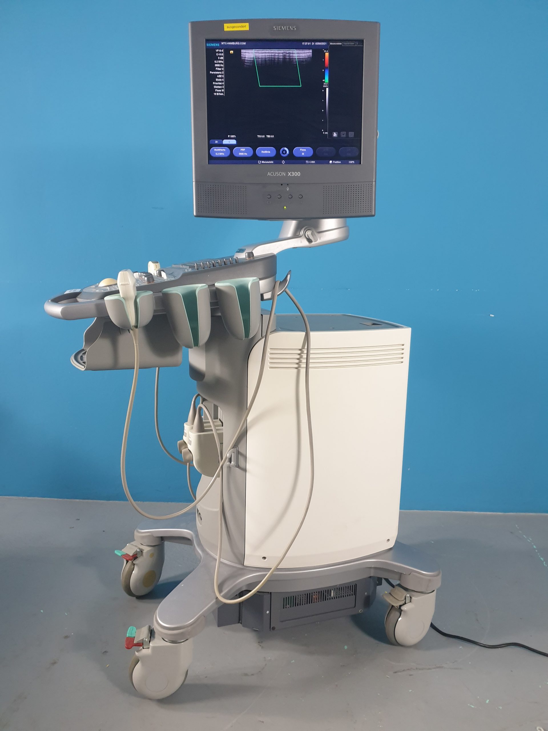 SIEMENS ACUSON X300 X 300 CH5-2 + VF10-5 Sonden – Konvex & Linear