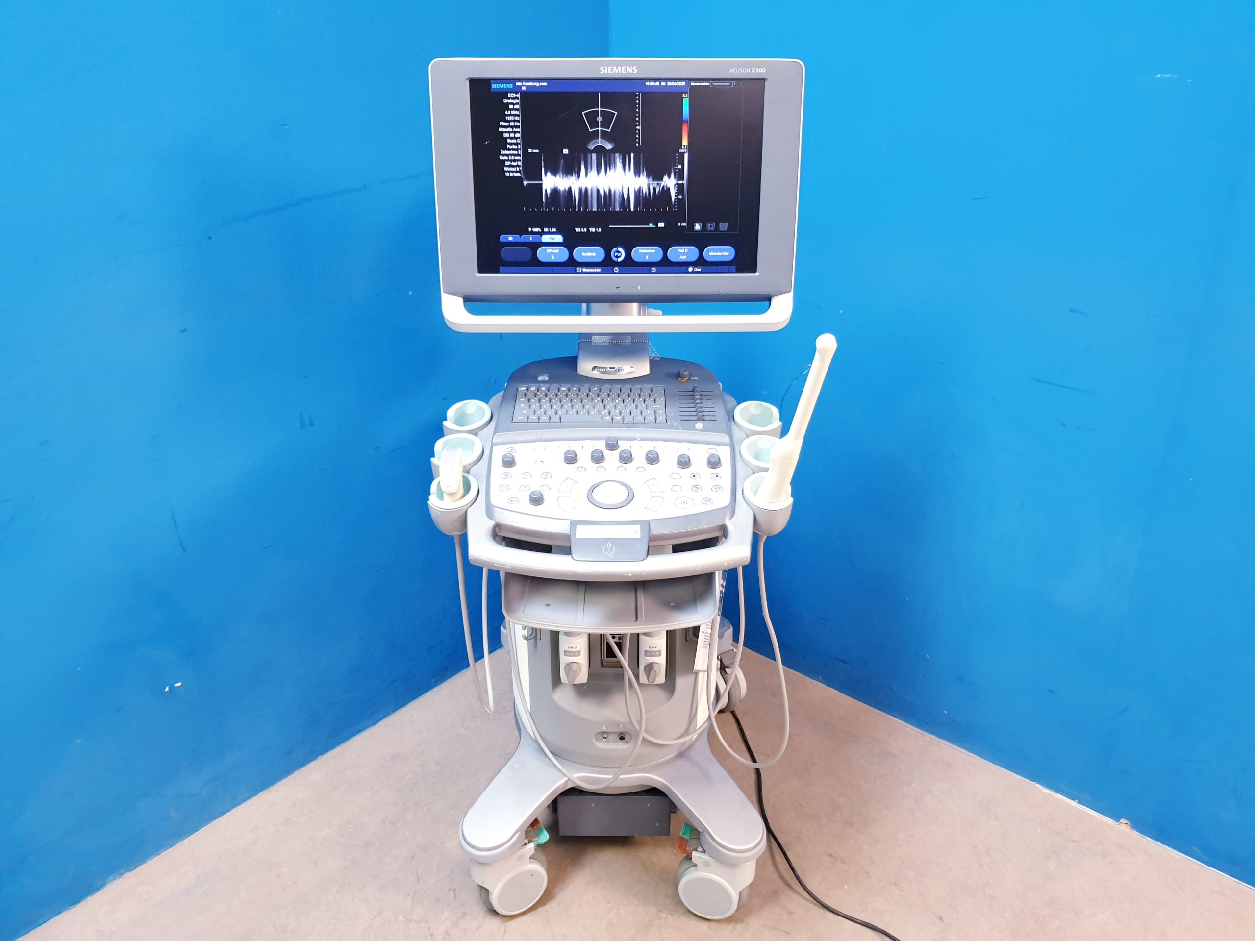 Siemens Acuson X300 X 300 Premium Edition – + CH5-2 Konvex + EC9-4 Endovaginal —