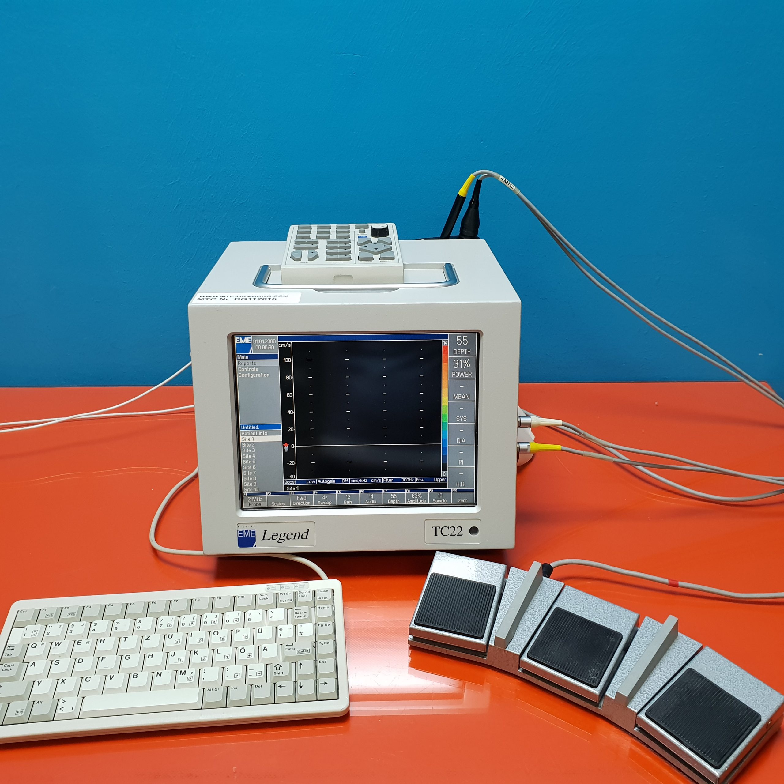 Nicolet EME Legend TC22 // TC 22 Doppler mit 02 und 04 MHz Stiftsonden