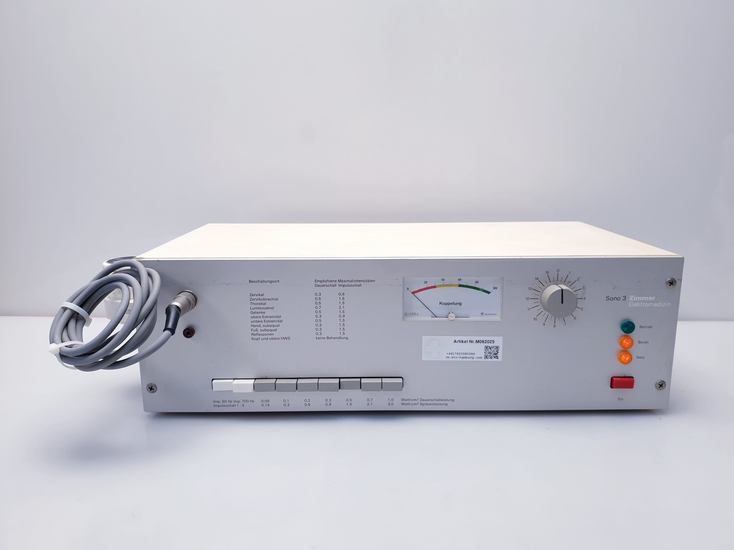 Zimmer Sono 3 + Kopf Ultraschall Sono 3