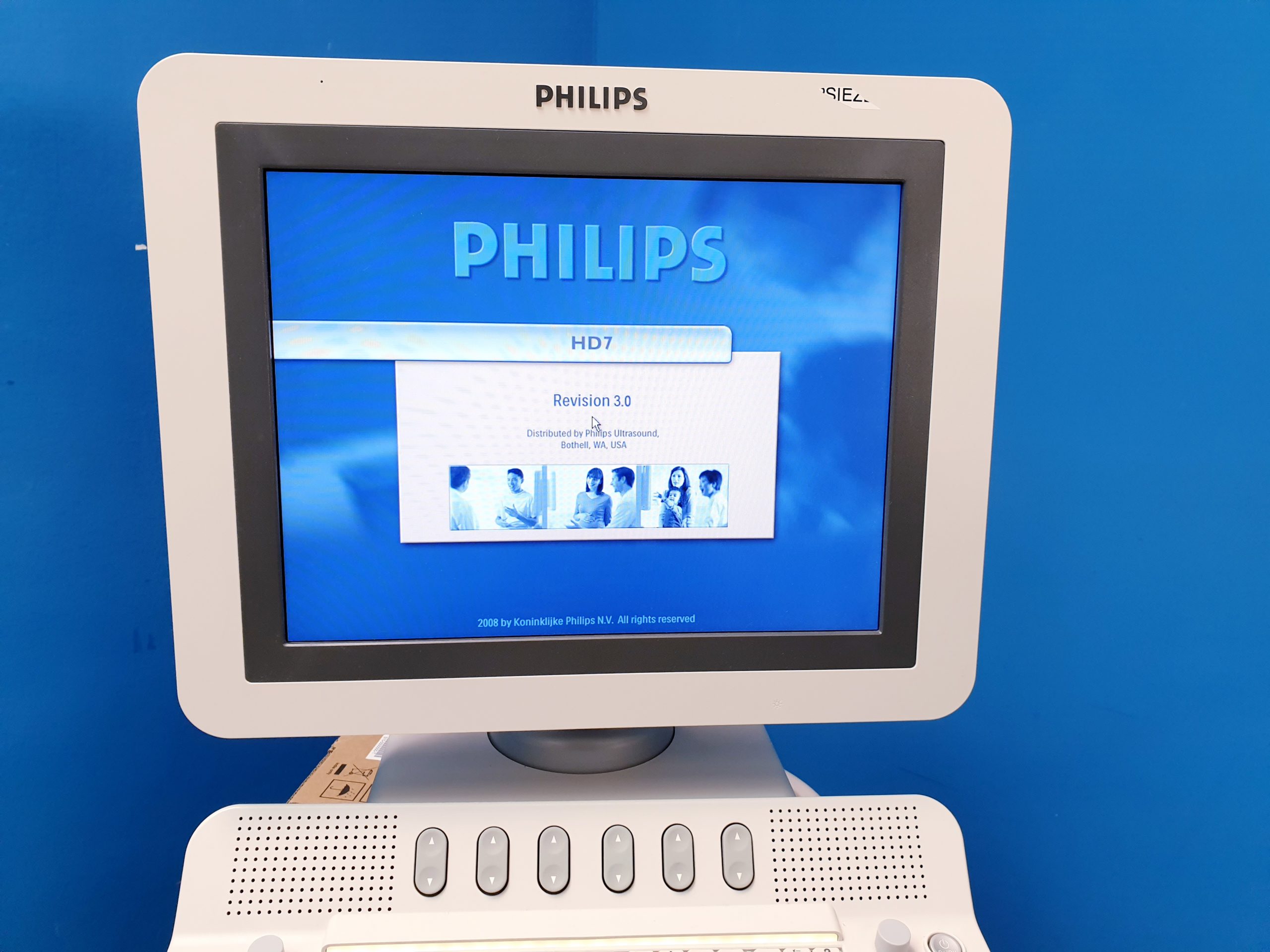 Philips HD7 XE Ultraschallgerät + S4-2 Echo Sonde + L12-5 Linear – Kardio- Doppler – Farbdoppler