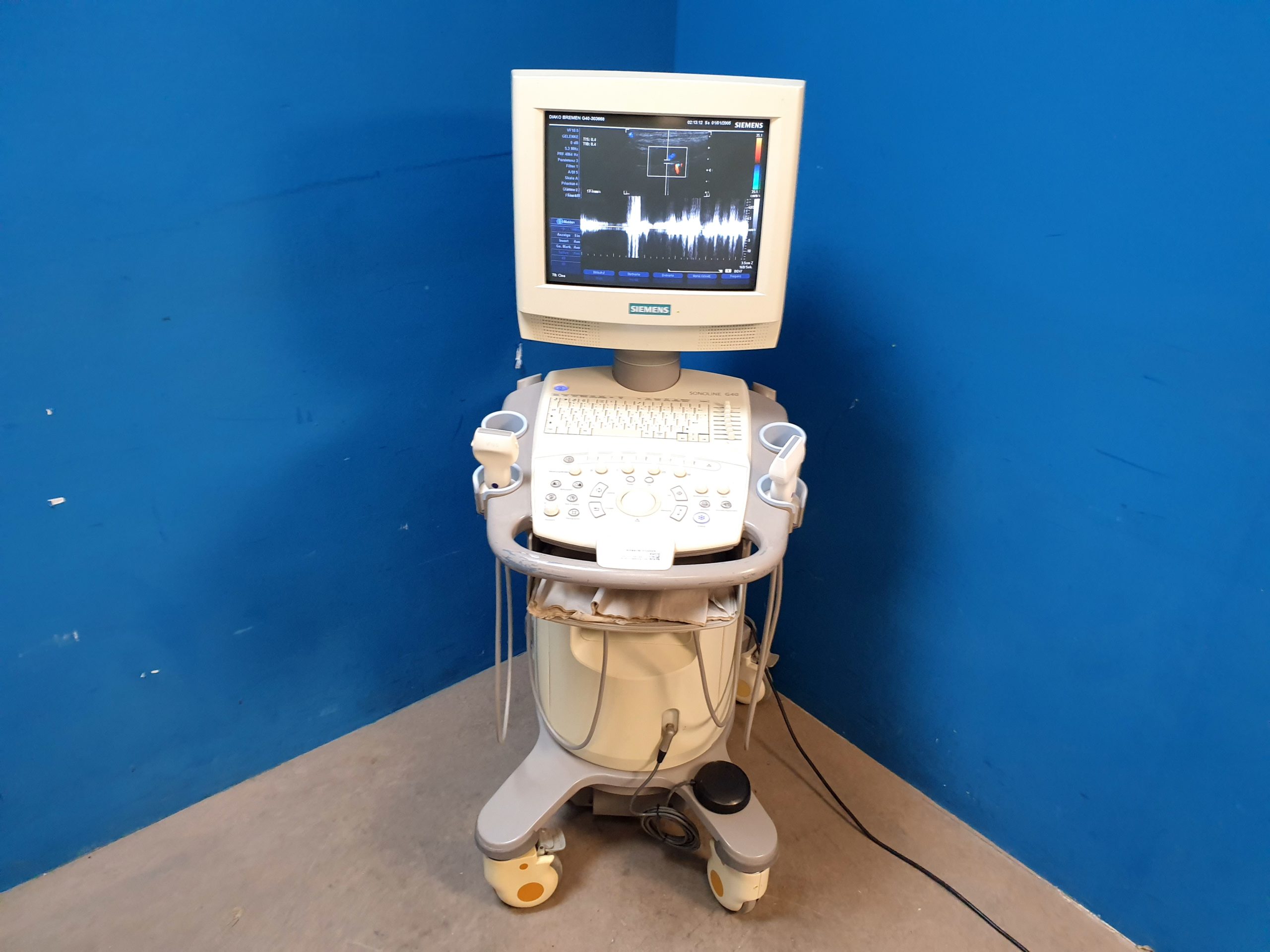Siemens Sonoline G40 Ultraschallgerät + VF10-5 + L9-5 Sonden – Farbdoppler