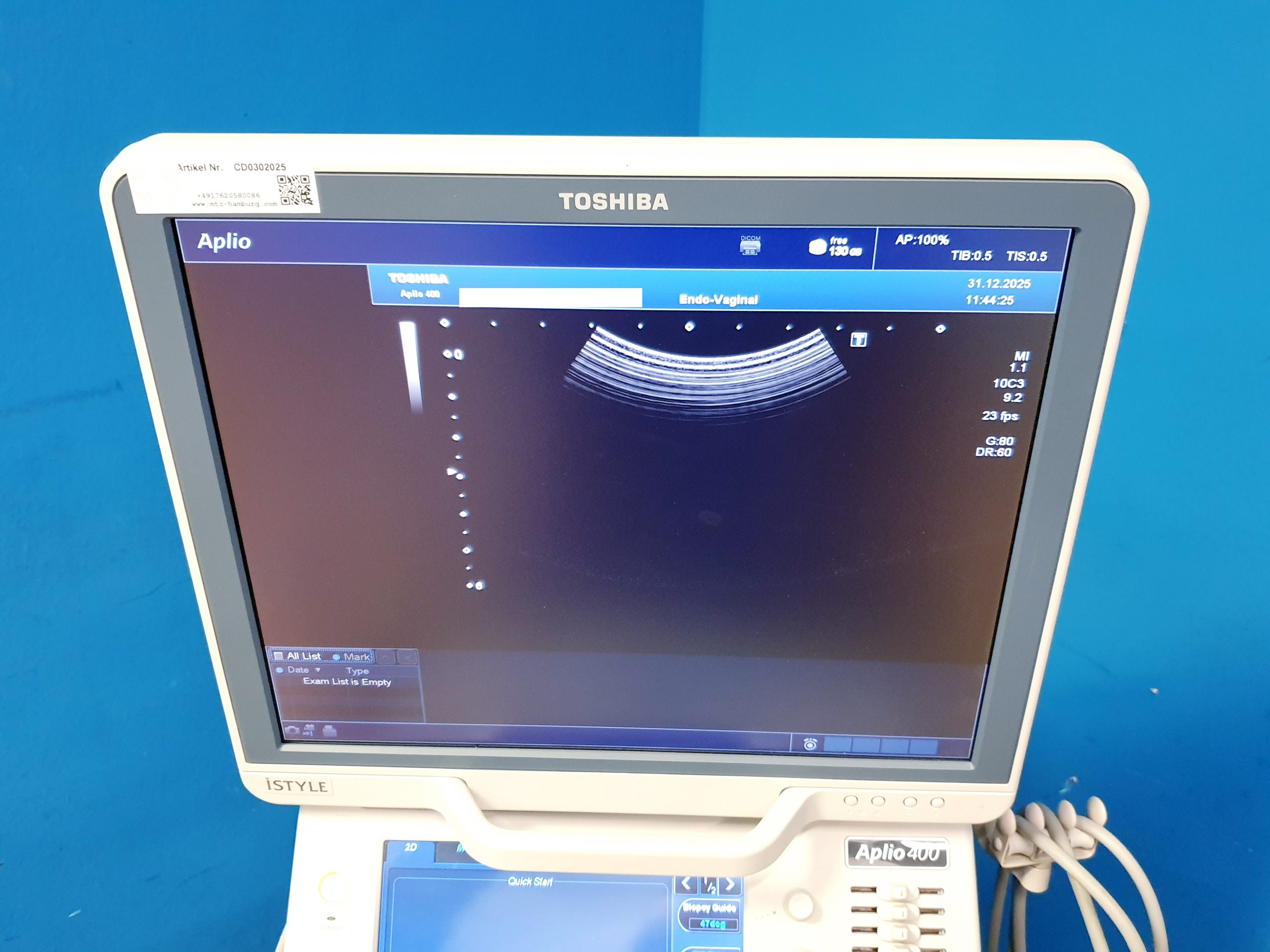 Toshiba 10C3 PVT-674BT Konvex Sonde