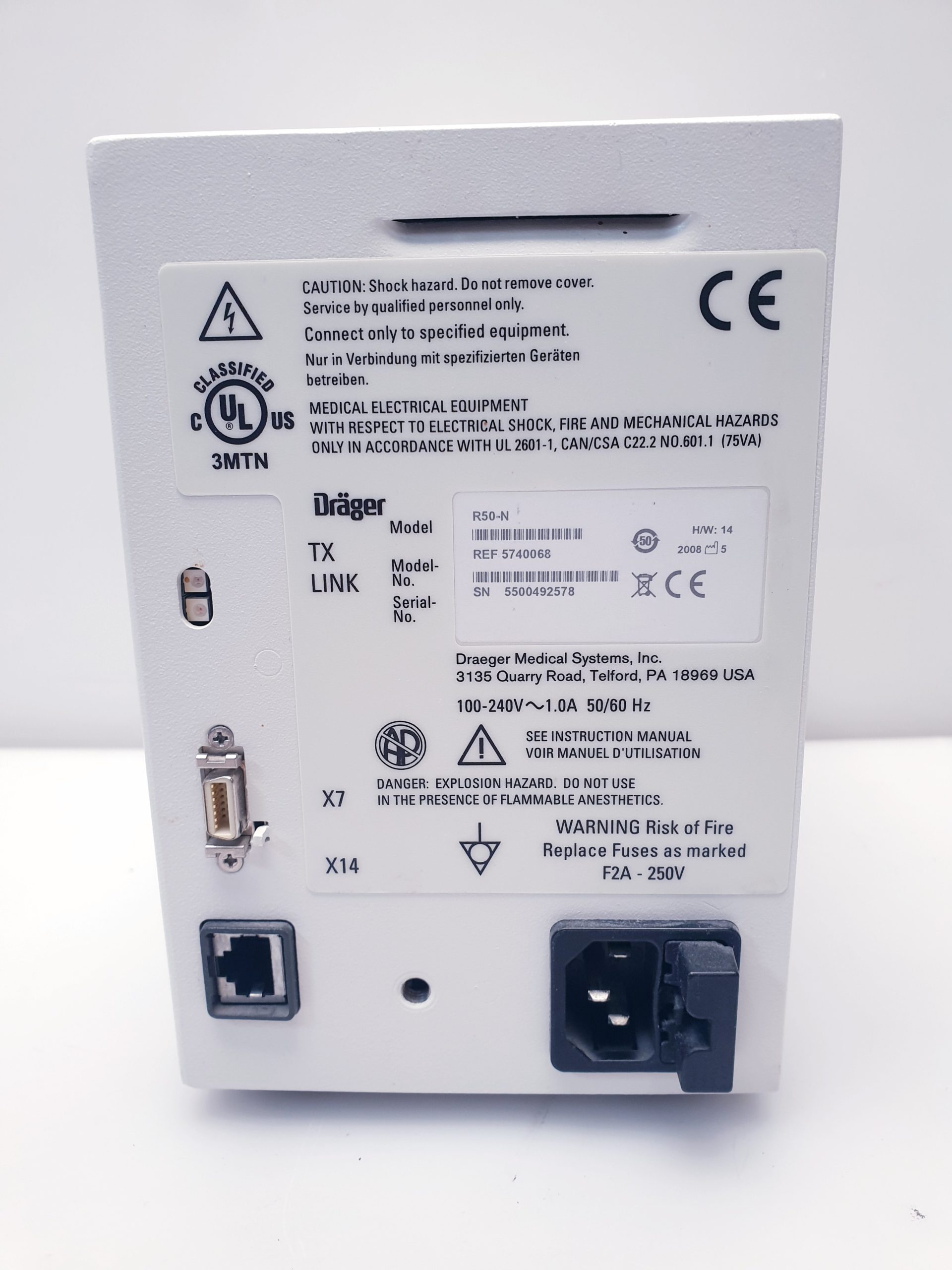 Draeger R50-N Patient Monitor Printer/Recorder